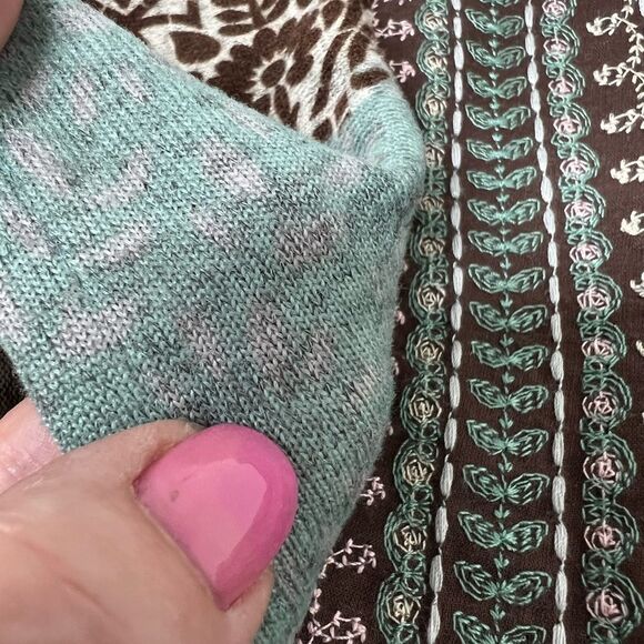 Embroidered Mini Knit Dress Europe size M/L, US size S/M - Picture 15 of 16